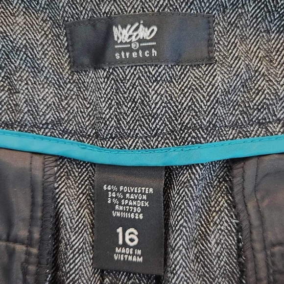 Mossimo Mid Waist & Curvy Hip Gray Trousers Size 16 - Picture 10 of 10